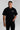 Chain Stitch Oversized Tee - Black
